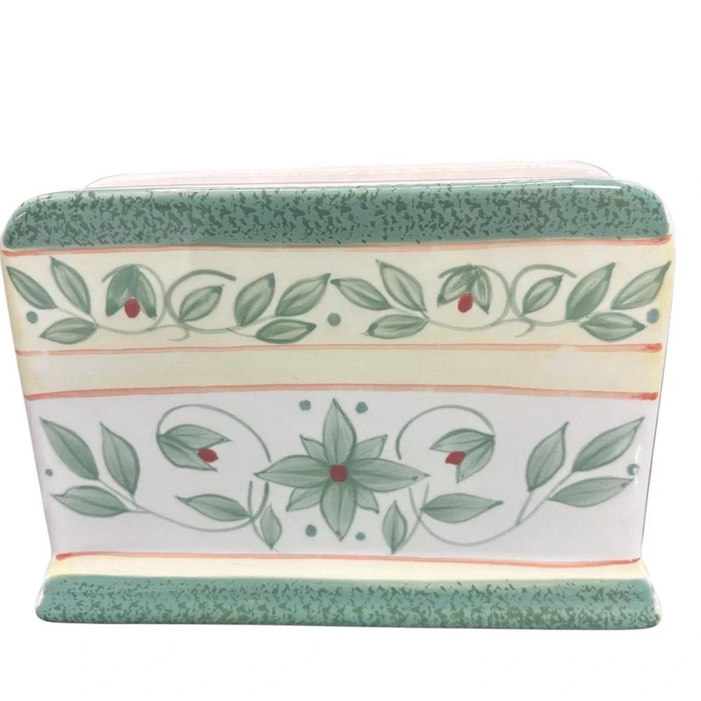 Pfaltzgraff Napkin Holder French Quarter Ceramic EUC